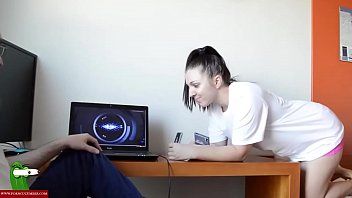 play The unwashed Romanian student begs for a friend's cock