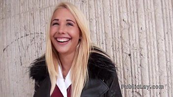 play Xxx in public for a fee with the thick-clad blonde